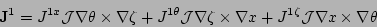 \begin{displaymath}
{\bf J}^{1} = J^{1x}{\cal J}\nabla\theta\times\nabla\zeta +
...
...a\times\nabla x +
J^{1\zeta}{\cal J}\nabla x\times\nabla\theta
\end{displaymath}