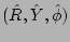 $(\hat{R},\hat{Y},\hat{\phi})$