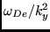 $ \omega_{De} / k_y^2 $