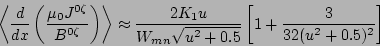 \begin{displaymath}
\left\langle\frac{d}{dx}
\left(\frac{\mu_{0}J^{0\zeta}}{B^{0...
...sqrt{u^{2}+0.5}}\left[ 1 + \frac{3}{32(u^{2}+0.5)^{2}} \right]
\end{displaymath}