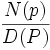 \frac{N(p)}{D(P)}