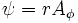 \displaystyle\psi = rA_\phi