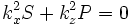 k_x^2 S+k_z^2 P=0